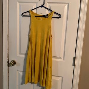 Lulus yellow sleeveless t-shirt dress. Size S.